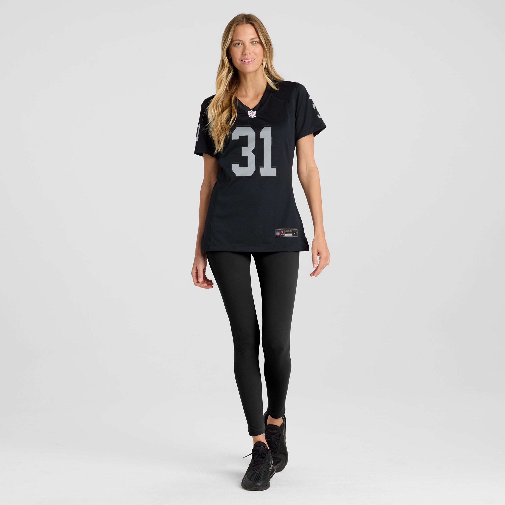 Women's Las Vegas Raiders Brandon Facyson Black Team Game Jersey JS2824 nicesnker - Image 4