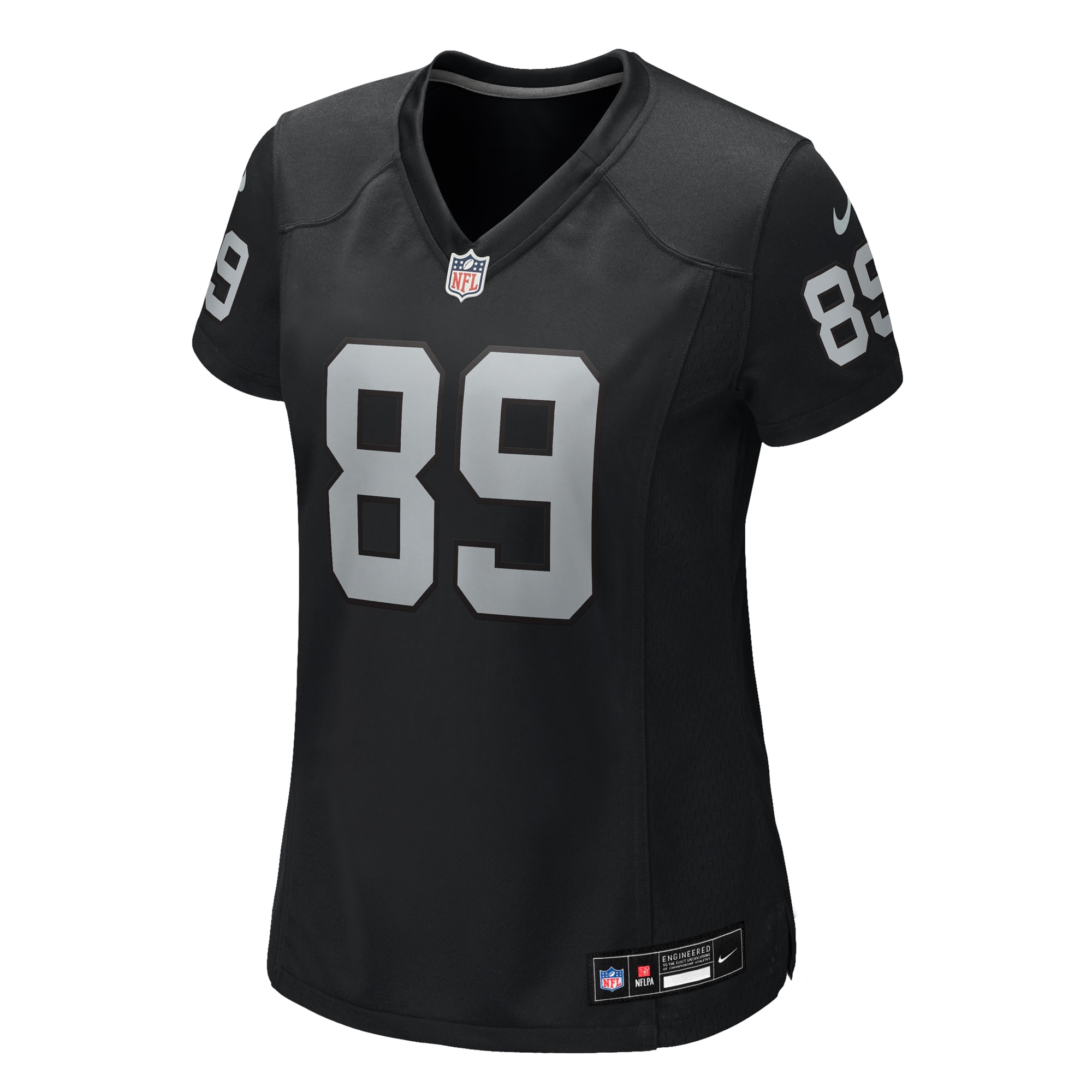 Women's Las Vegas Raiders Brock Bowers Black Team Game Jersey JS8268 nicesnker - Image 2