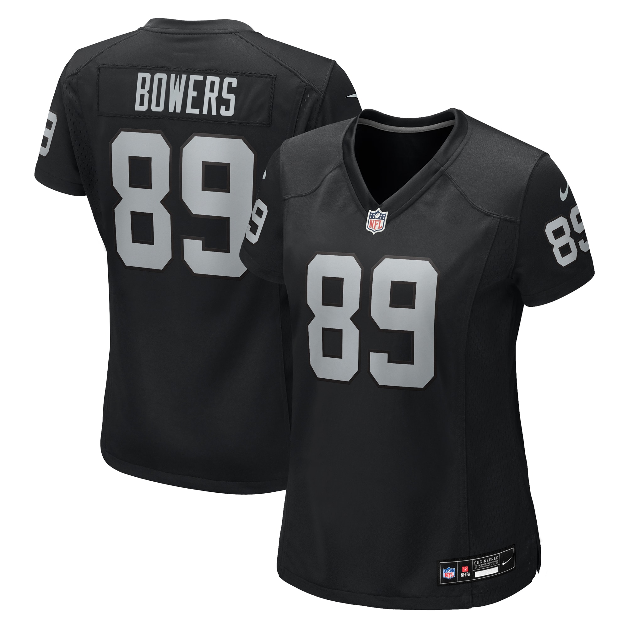 Women's Las Vegas Raiders Brock Bowers Black Team Game Jersey JS8268 nicesnker