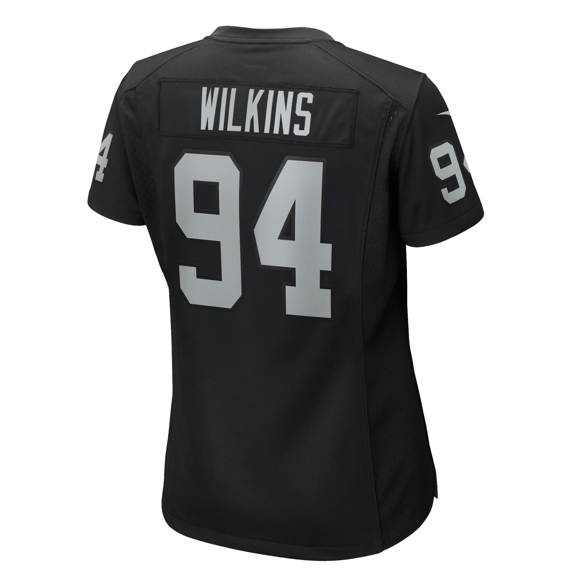 Women's Las Vegas Raiders Christian Wilkins Black Game Jersey JS5761 nicesnker - Image 3