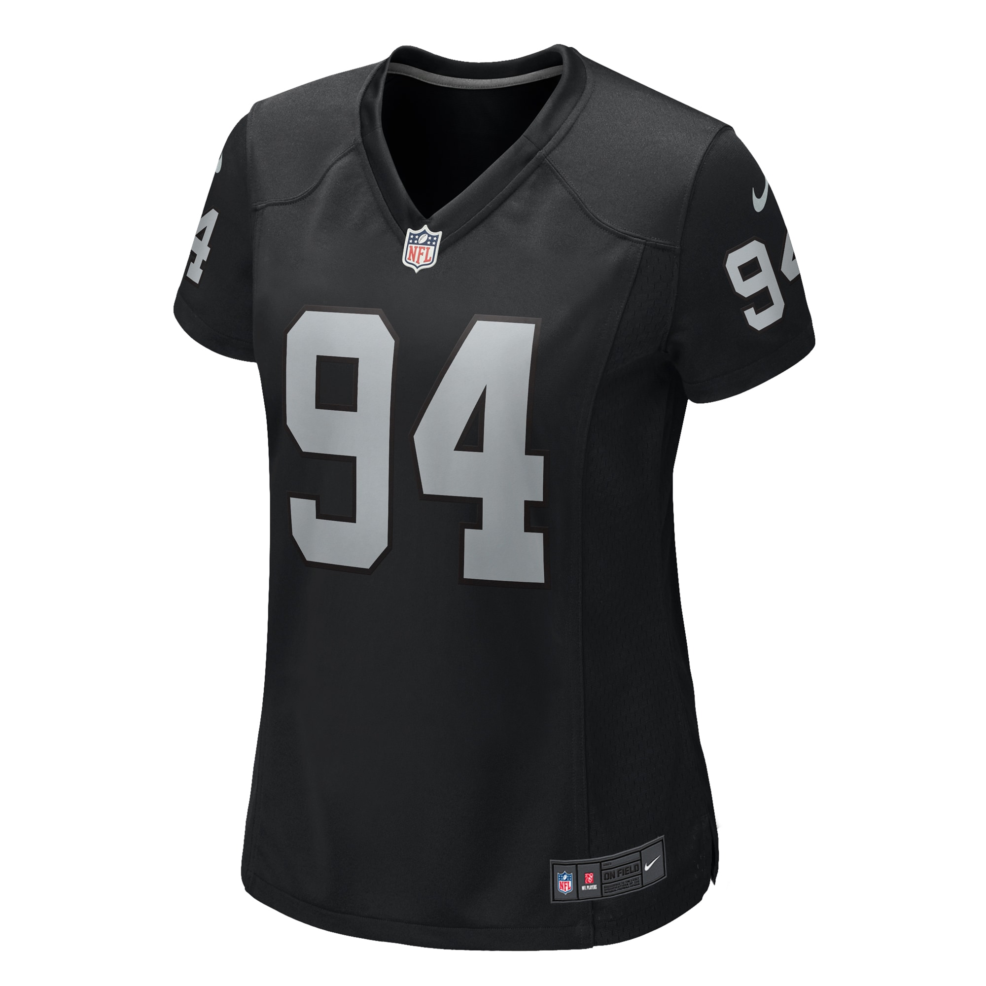 Women's Las Vegas Raiders Christian Wilkins Black Game Jersey JS5761 nicesnker - Image 2