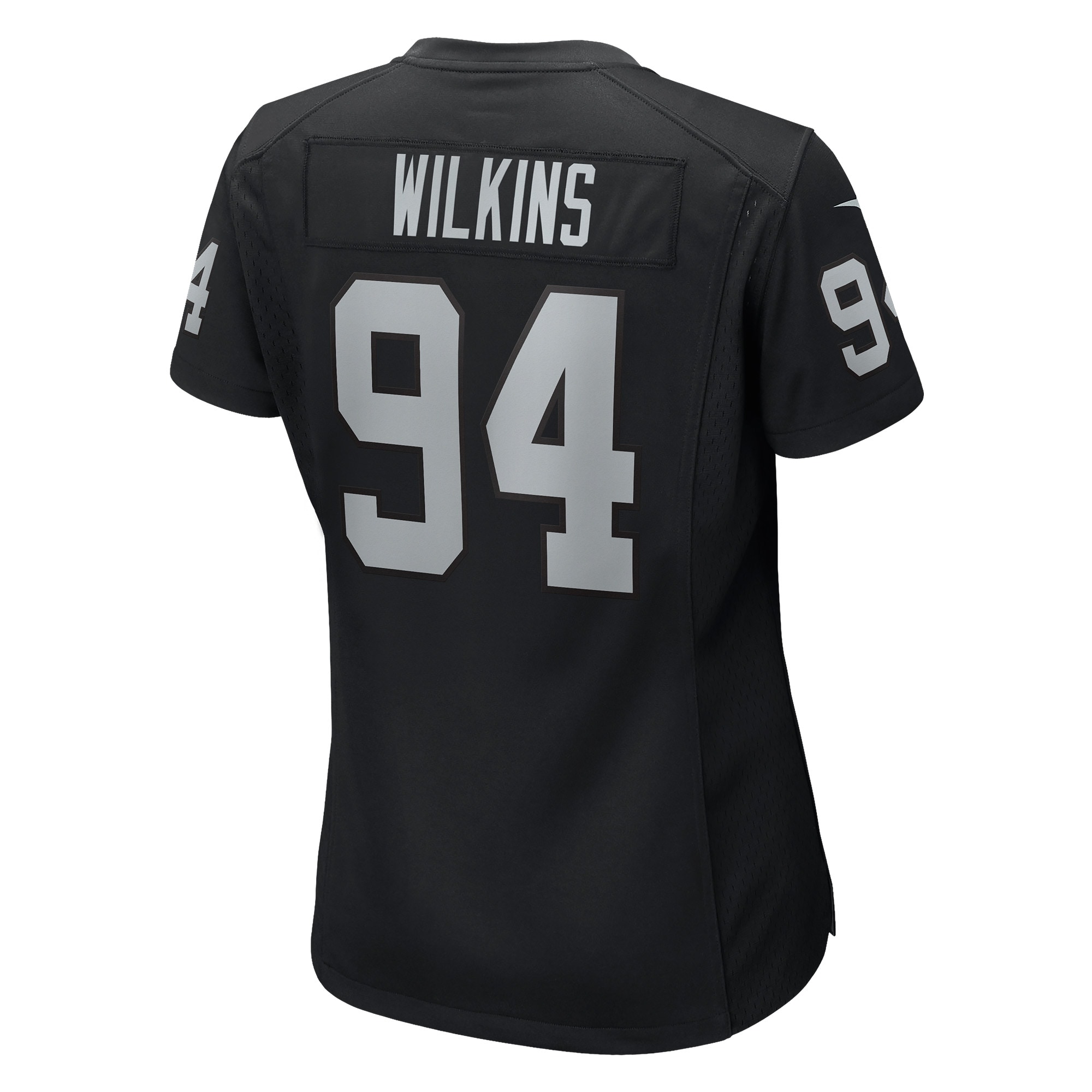 Women's Las Vegas Raiders Christian Wilkins Black Team Game Jersey JS8690 nicesnker - Image 3