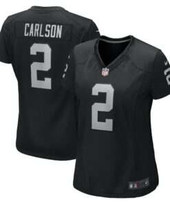 Women's Las Vegas Raiders Daniel Carlson Black Game Jersey JS8044 nicesnker