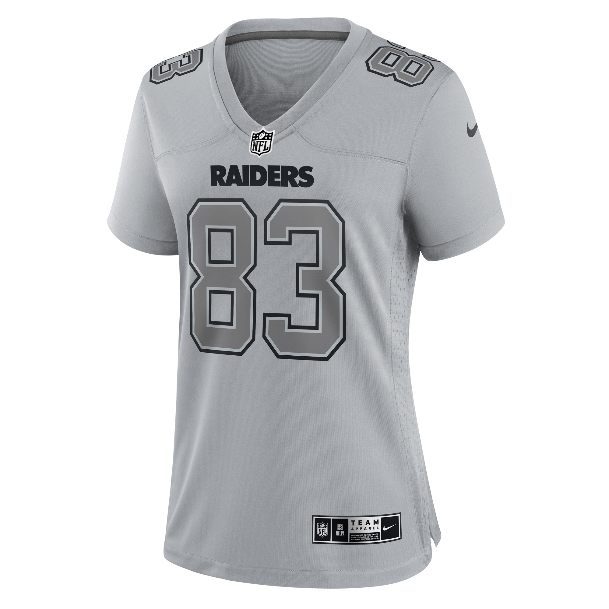 Women's Las Vegas Raiders Darren Waller Gray Atmosphere Fashion Game Jersey JS9948 nicesnker - Image 2