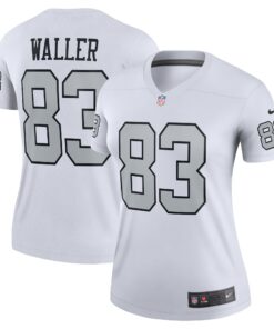 Women's Las Vegas Raiders Darren Waller White Alternate Legend Player Performance Top JS2617 nicesnker