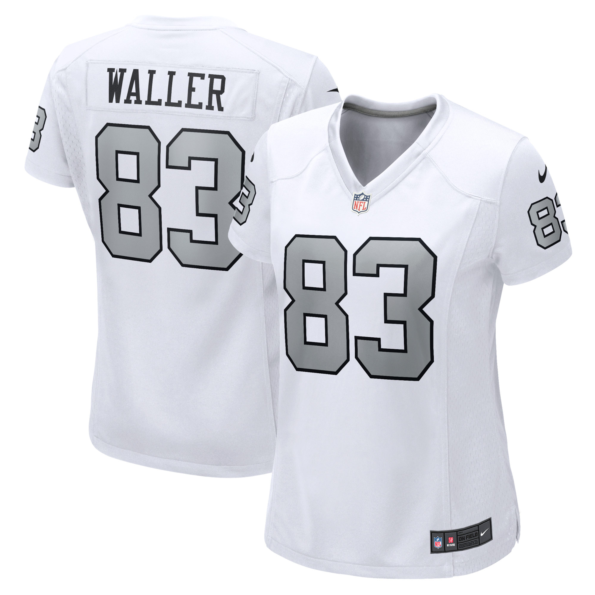 Women's Las Vegas Raiders Darren Waller White Player Jersey JS8828 nicesnker