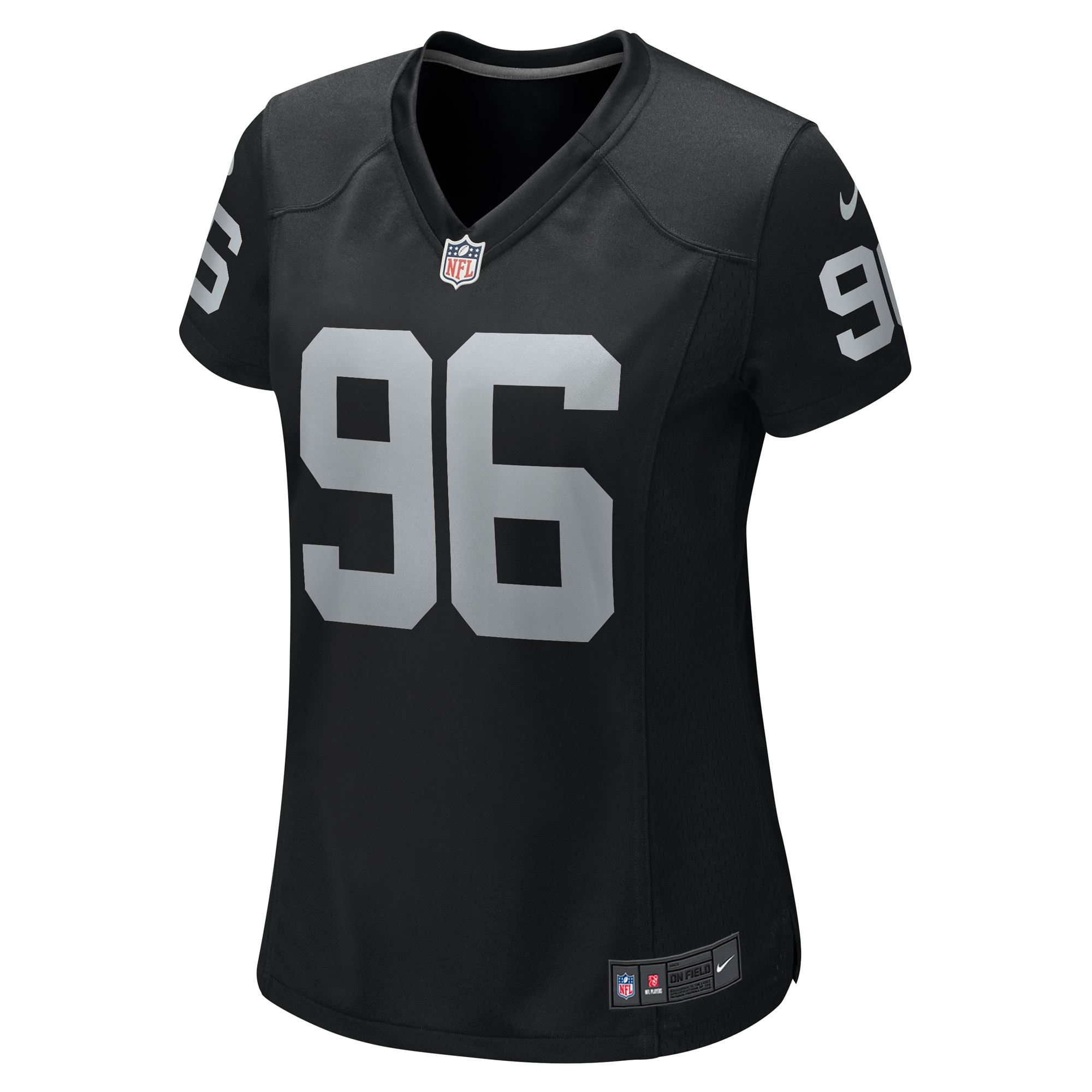 Women's Las Vegas Raiders Isaac Rochell Black Team Game Jersey JS7024 nicesnker - Image 2