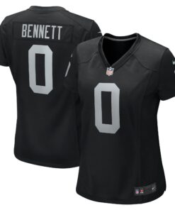 Women's Las Vegas Raiders Jakorian Bennett Black Team Game Jersey JS8759 nicesnker