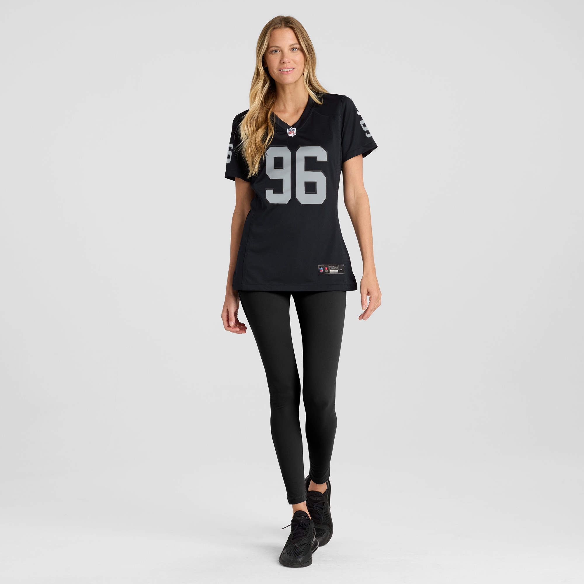 Women's Las Vegas Raiders Jonah Laulu Black Game Jersey JS5929 nicesnker - Image 4