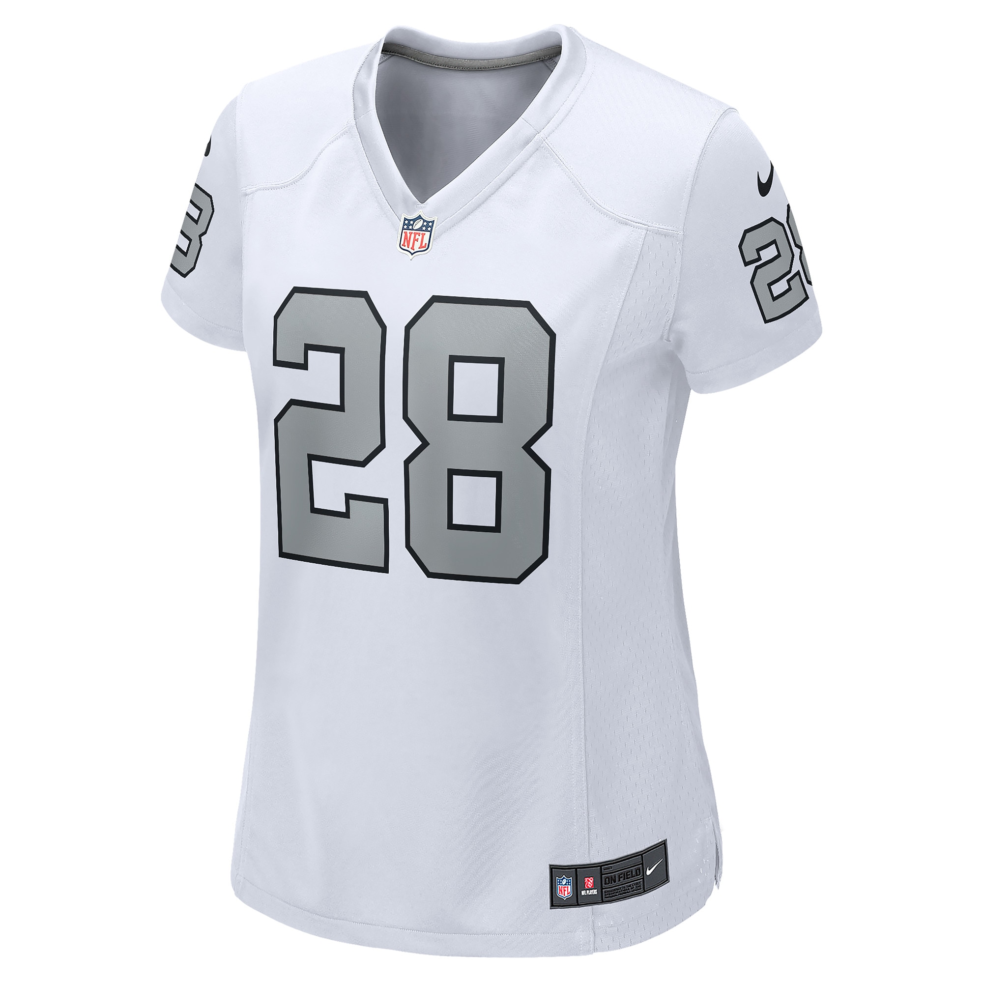 Women's Las Vegas Raiders Josh Jacobs White Alternate Game Player Jersey JS7773 nicesnker - Image 2