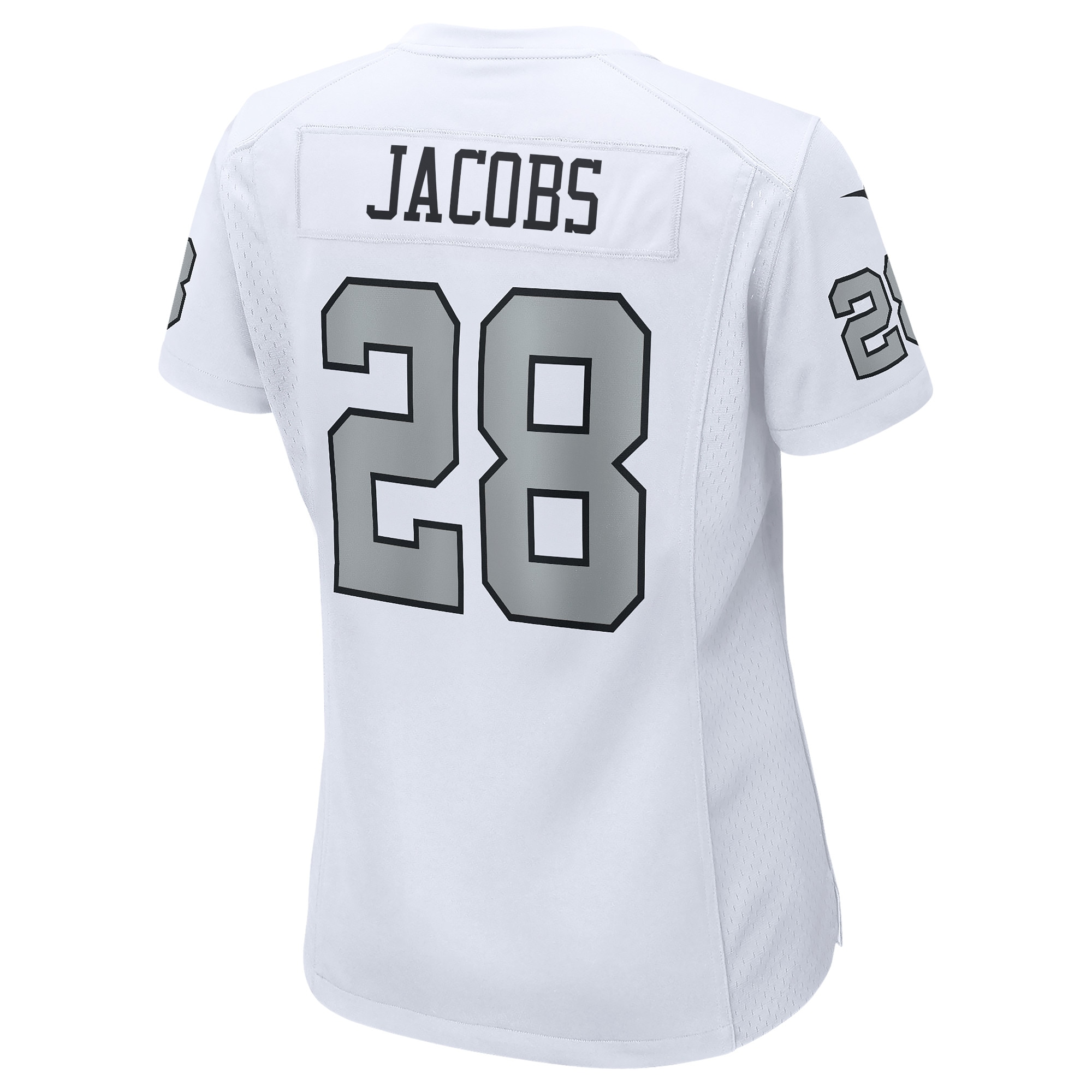 Women's Las Vegas Raiders Josh Jacobs White Alternate Game Player Jersey JS7773 nicesnker - Image 3