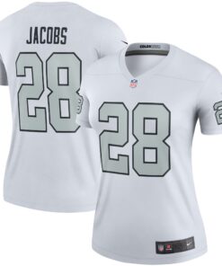 Women's Las Vegas Raiders Josh Jacobs White Alternate Legend Player Performance Top JS3852 nicesnker