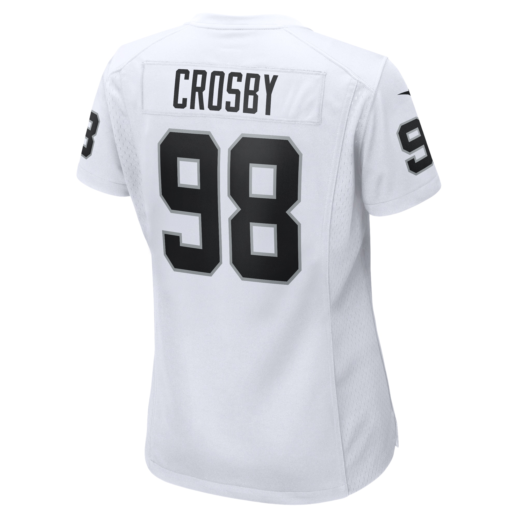 Women's Las Vegas Raiders Maxx Crosby White Game Jersey JS6914 nicesnker - Image 3
