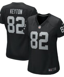 Women's Las Vegas Raiders Ramel Keyton Black Game Jersey JS3469 nicesnker