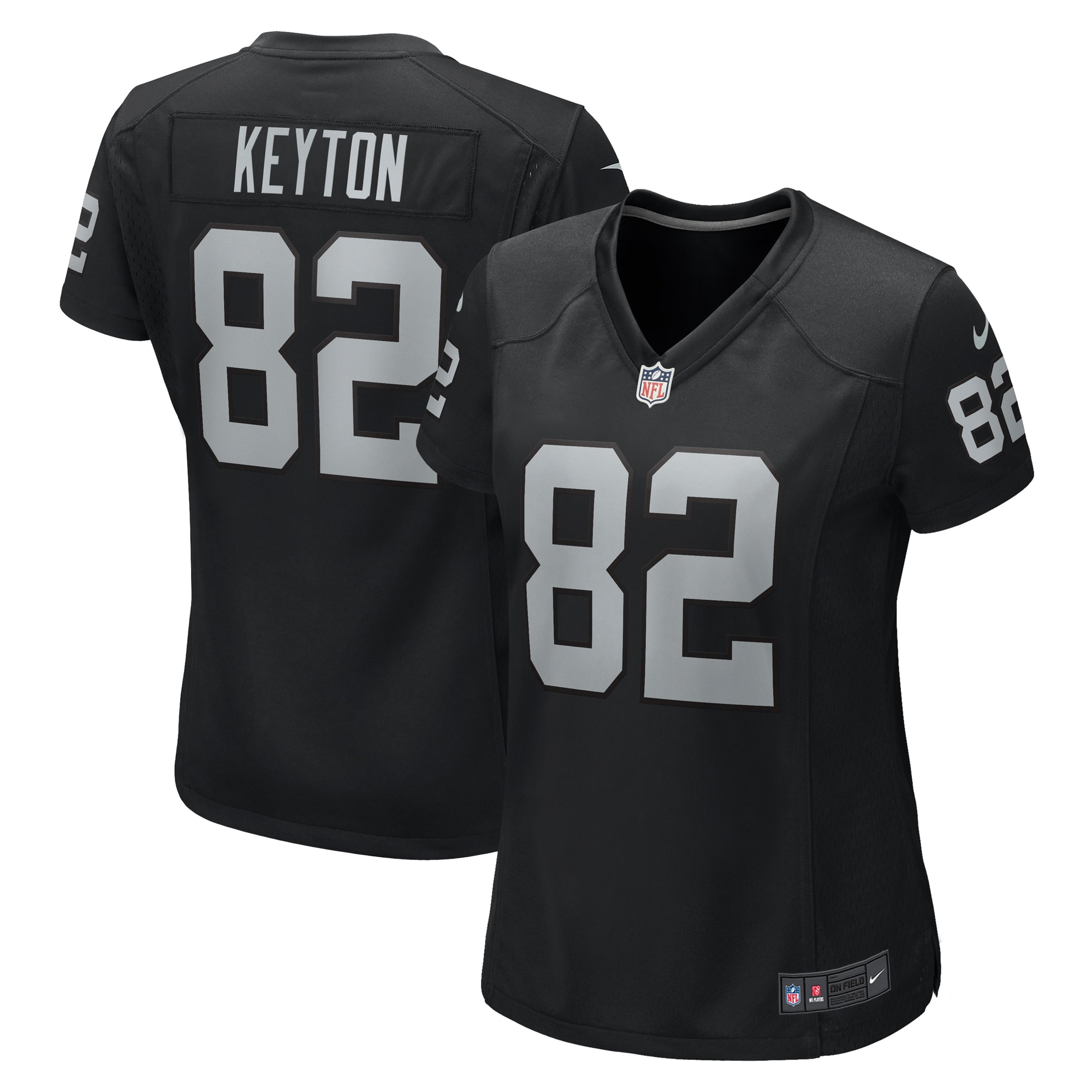 Women's Las Vegas Raiders Ramel Keyton Black Game Jersey JS3469 nicesnker