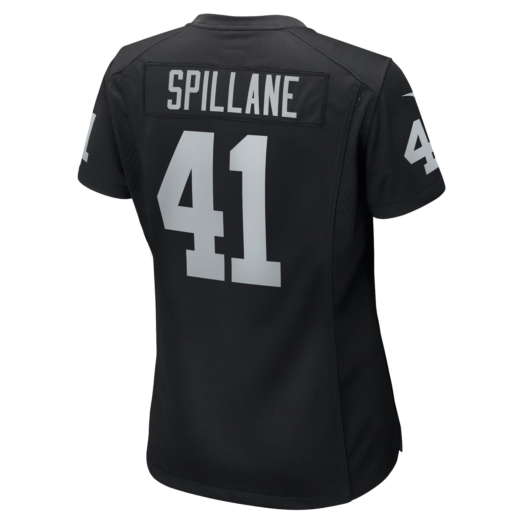 Women's Las Vegas Raiders Robert Spillane Black Game Player Jersey JS2502 nicesnker - Image 3