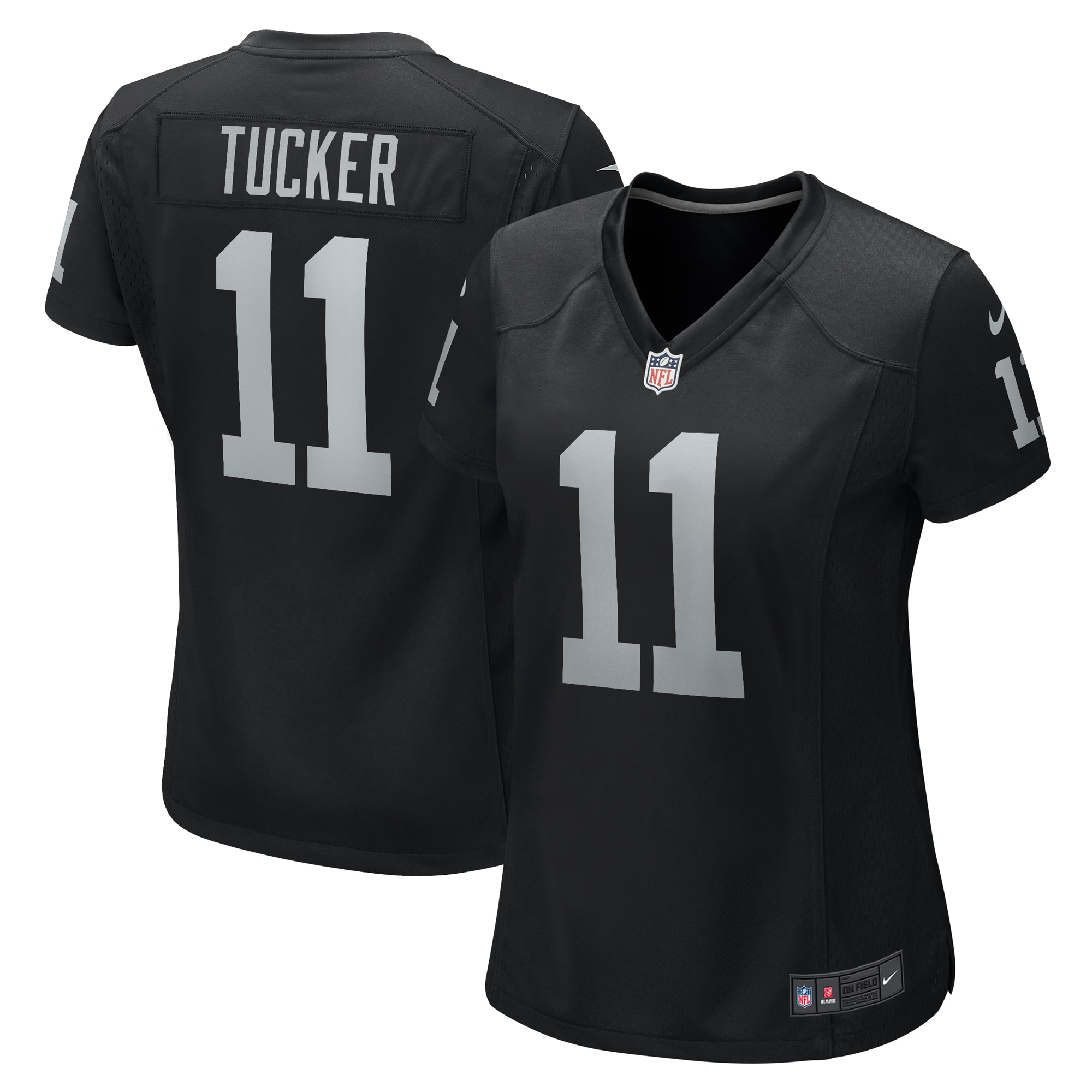 Women's Las Vegas Raiders Tre Tucker Black Team Game Jersey JS3986 nicesnker
