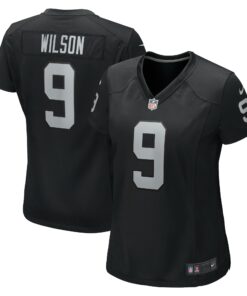 Women's Las Vegas Raiders Tyree Wilson Black Game Jersey JS5269 nicesnker
