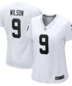 Women's Las Vegas Raiders Tyree Wilson White Game Jersey JS1326 nicesnker