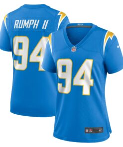 Women's Los Angeles Chargers Chris Rumph II Powder Blue Game Jersey JS6695 nicesnker