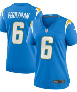 Women's Los Angeles Chargers Denzel Perryman Powder Blue Game Jersey JS6985 nicesnker