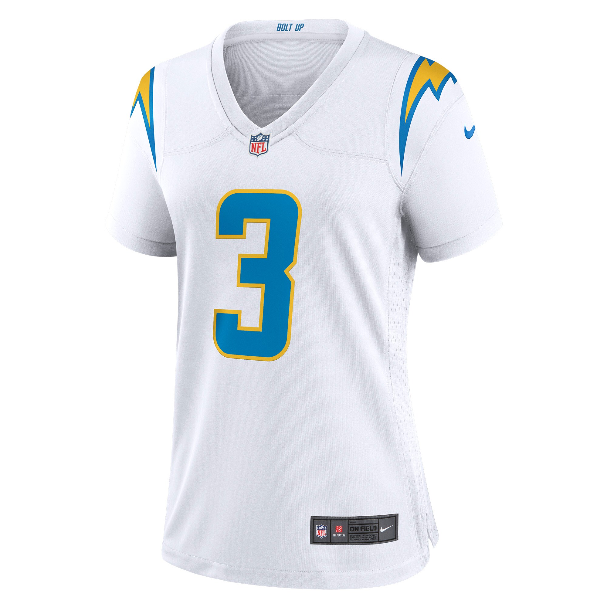 Women's Los Angeles Chargers Derwin James Jr. White Game Jersey JS2834 nicesnker - Image 2