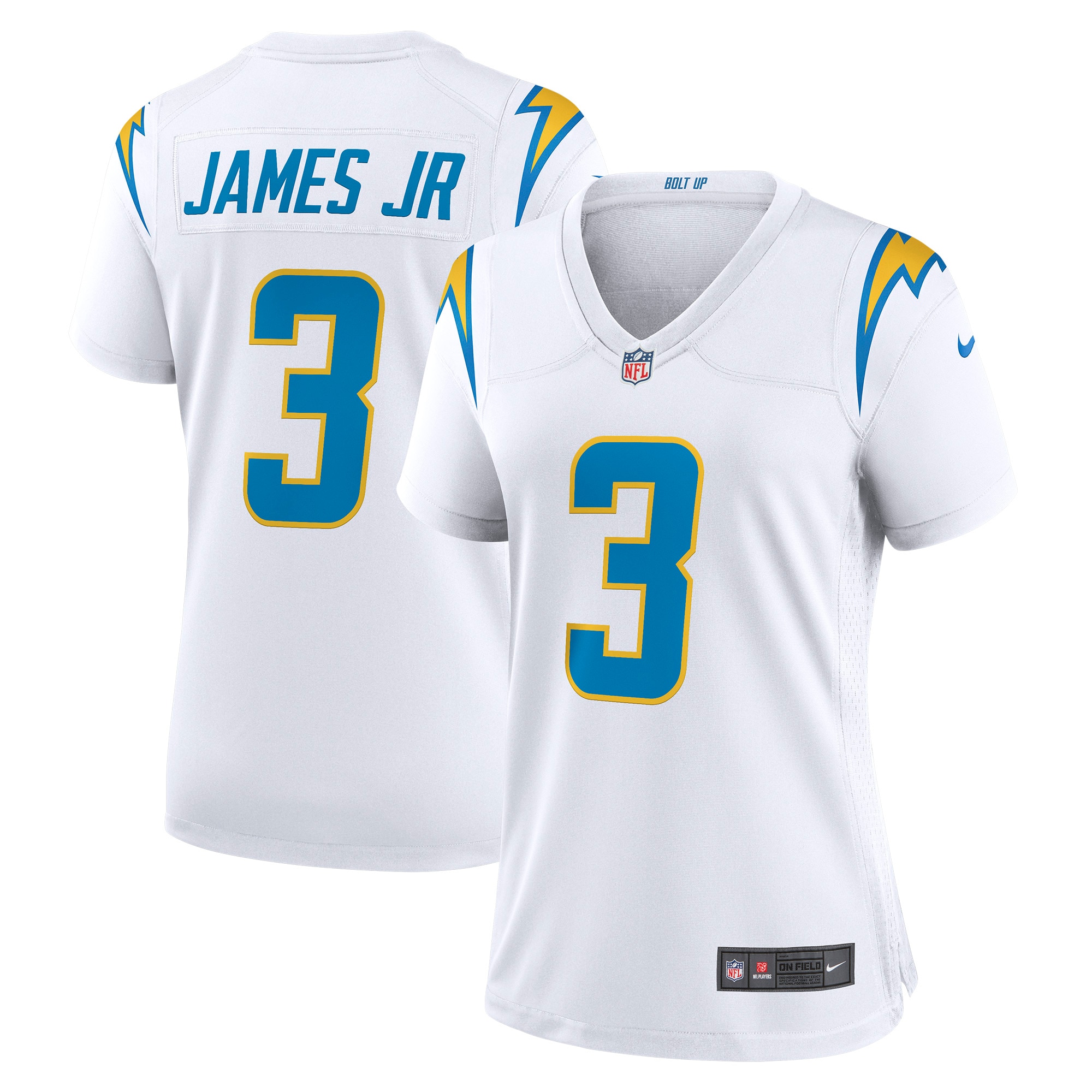 Women's Los Angeles Chargers Derwin James Jr. White Game Jersey JS2834 nicesnker