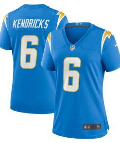 Women's Los Angeles Chargers Eric Kendricks Powder Blue Game Player Jersey JS5964 nicesnker
