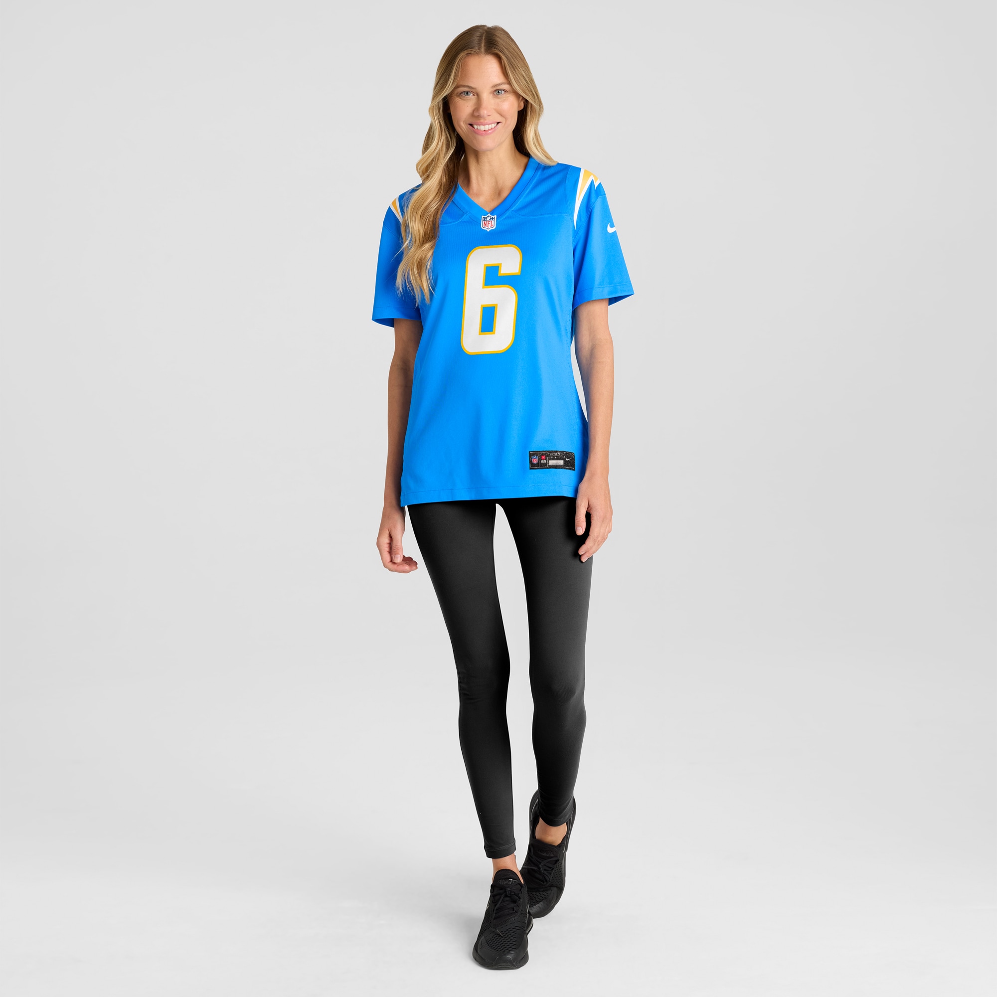 Women's Los Angeles Chargers Eric Kendricks Powder Blue Game Player Jersey JS5964 nicesnker - Image 4