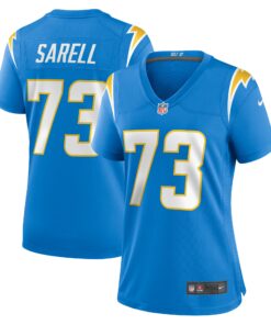 Women's Los Angeles Chargers Foster Sarell Powder Blue Game Player Jersey JS4716 nicesnker
