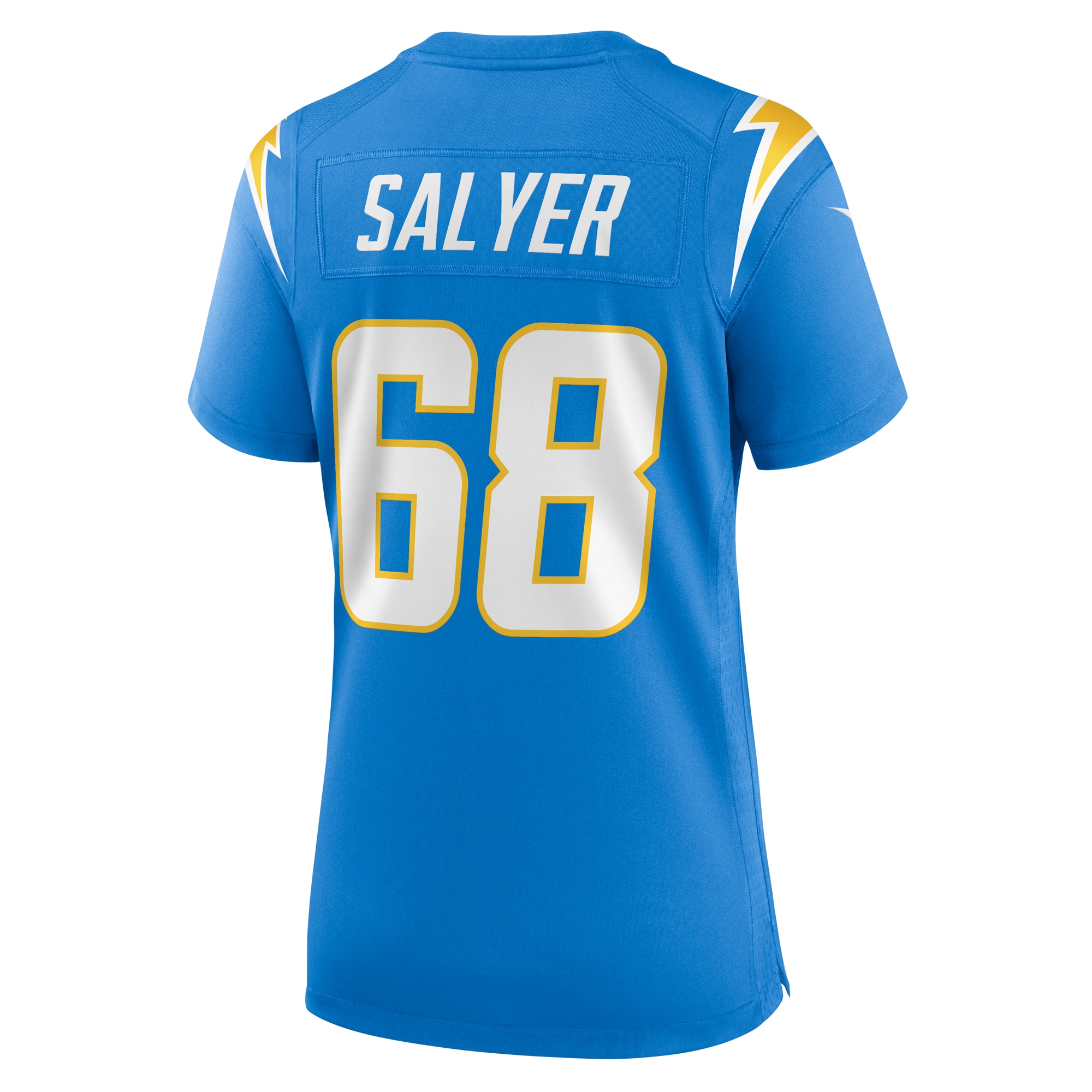 Women's Los Angeles Chargers Jamaree Salyer Powder Blue Game Player Jersey JS8143 nicesnker - Image 3