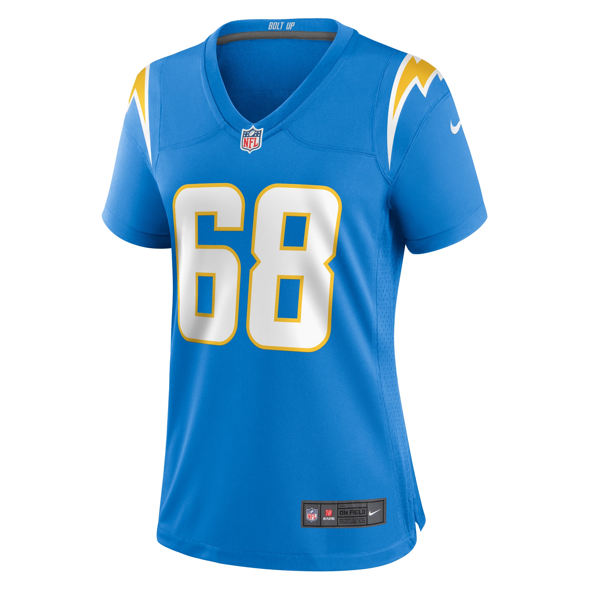 Women's Los Angeles Chargers Jamaree Salyer Powder Blue Game Player Jersey JS8143 nicesnker - Image 2