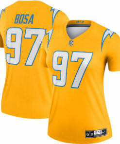 Women's Los Angeles Chargers Joey Bosa Gold Inverted Legend Player Performance Top JS2361 nicesnker