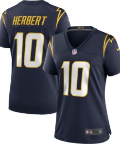 Women's Los Angeles Chargers Justin Herbert Navy Alternate Game Jersey JS8636 nicesnker