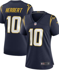 Women's Los Angeles Chargers Justin Herbert Navy Game Jersey JS7893 nicesnker
