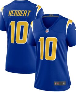 Women's Los Angeles Chargers Justin Herbert Royal Game Jersey JS5586 nicesnker