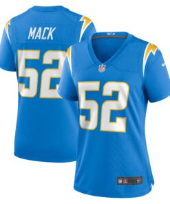 Women's Los Angeles Chargers Khalil Mack Powder Blue Player Jersey JS5613 nicesnker