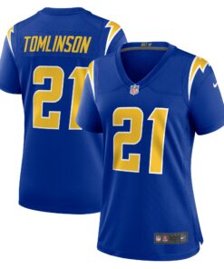 Women's Los Angeles Chargers LaDainian Tomlinson Royal Retired Game Jersey JS6706 nicesnker