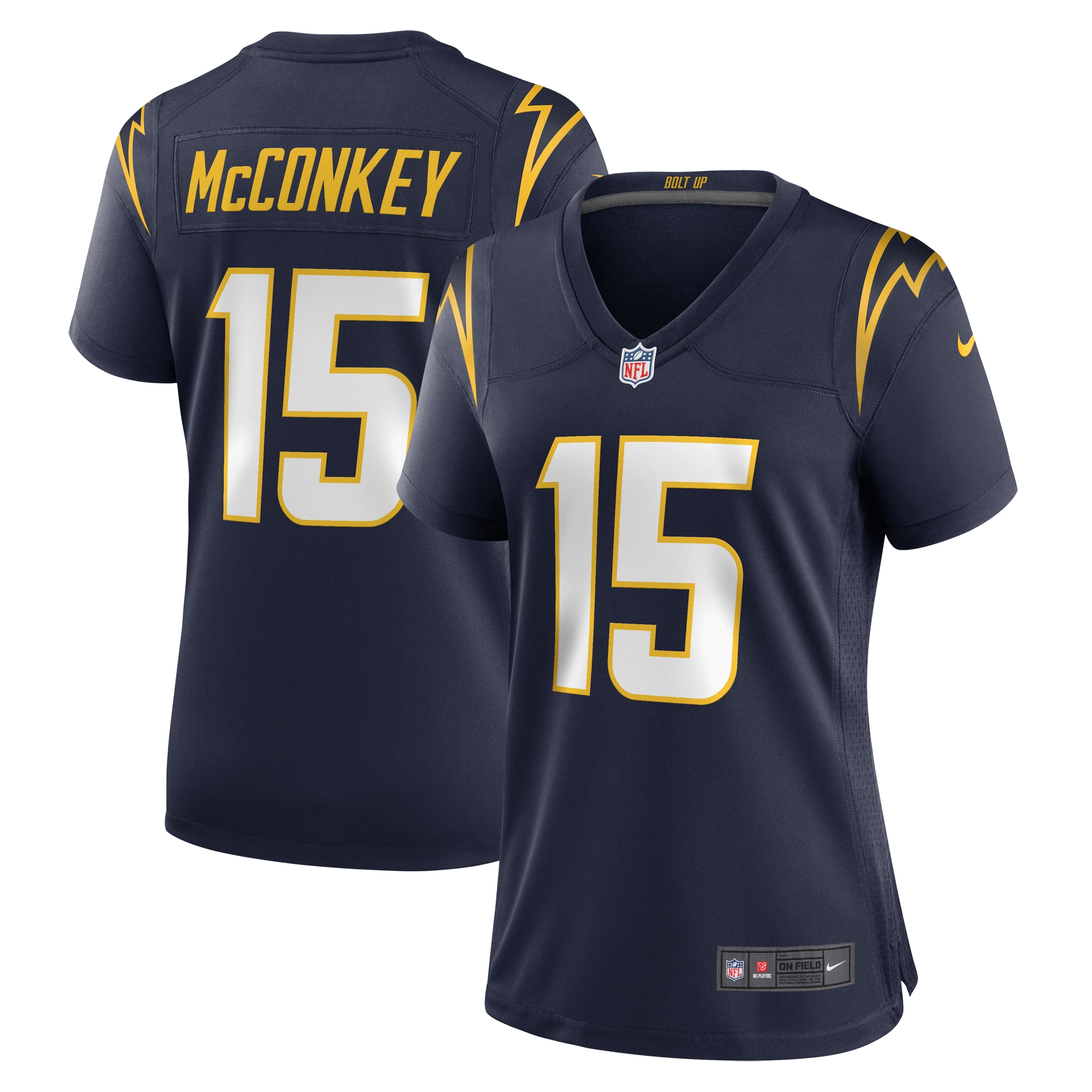 Women's Los Angeles Chargers Ladd McConkey Navy Alternate Game Jersey JS3284 nicesnker