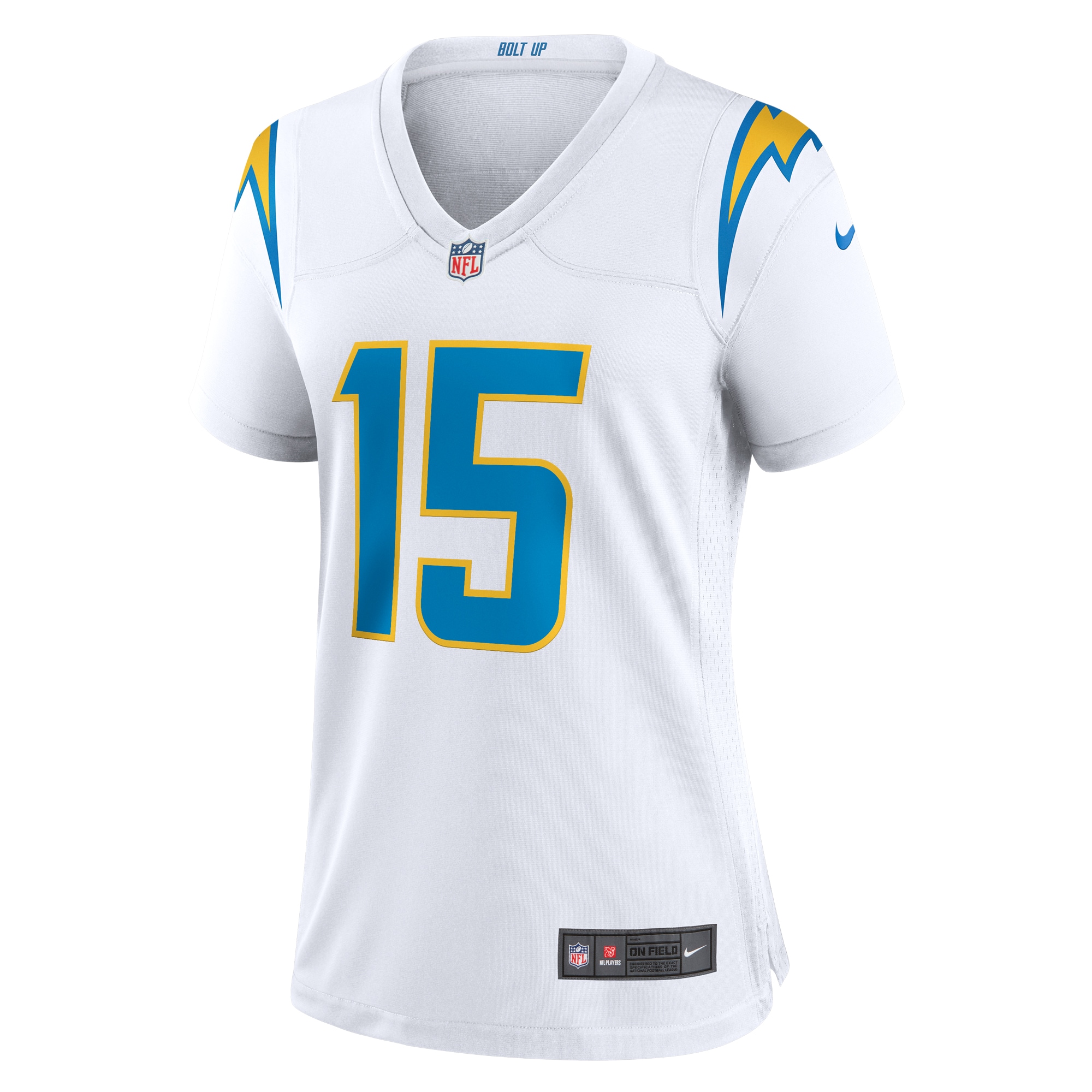 Women's Los Angeles Chargers Ladd McConkey White Game Jersey JS7855 nicesnker - Image 2