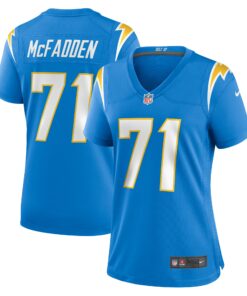 Women's Los Angeles Chargers McFadden Powder Blue Team Game Jersey JS3160 nicesnker