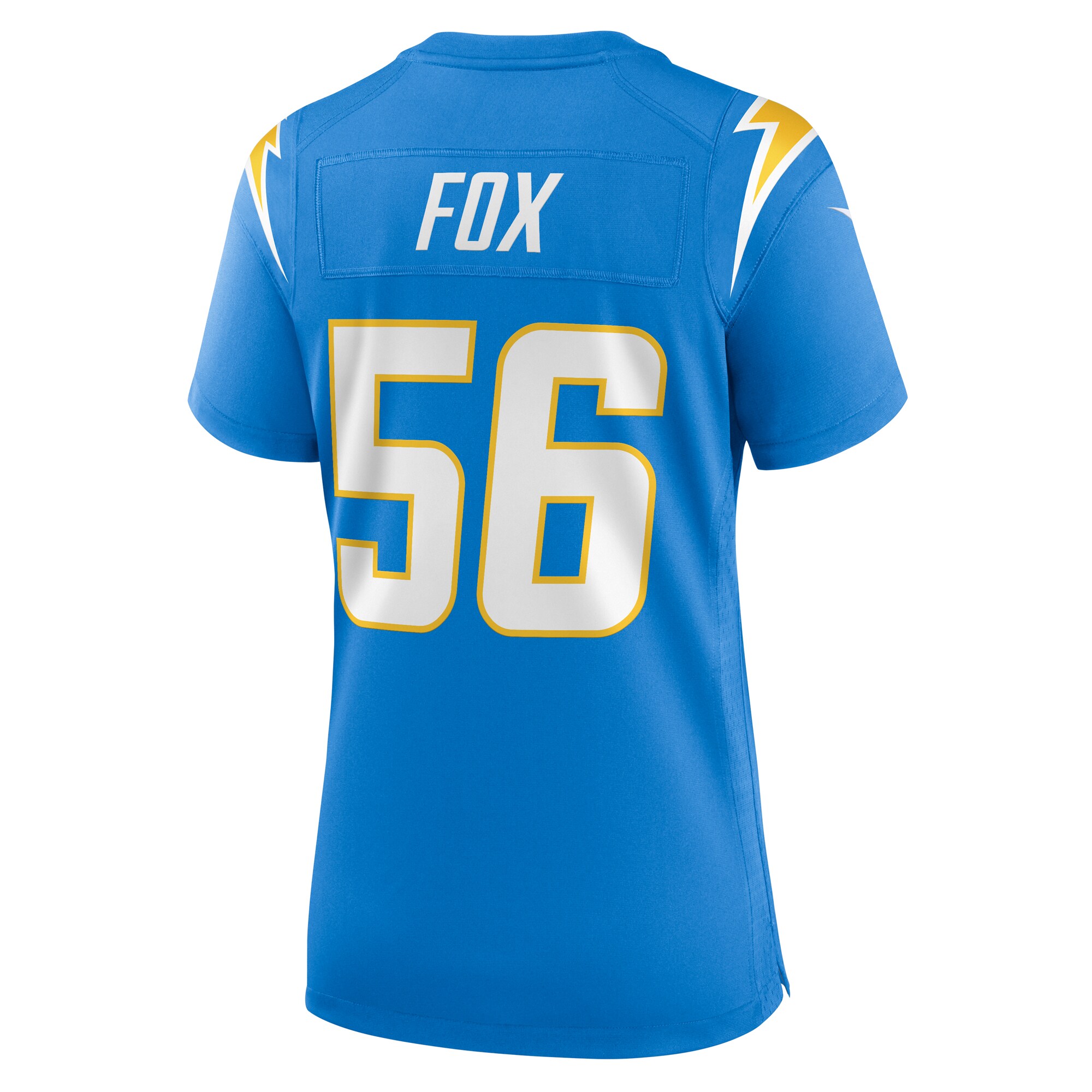 Women's Los Angeles Chargers Morgan Fox Powder Blue Player Game Jersey JS9469 nicesnker - Image 3