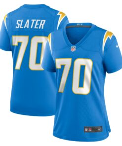 Women's Los Angeles Chargers Rashawn Slater Powder Blue Game Jersey JS6093 nicesnker
