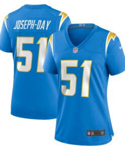 Women's Los Angeles Chargers Sebastian Joseph-Day Powder Blue Game Player Jersey JS2300 nicesnker