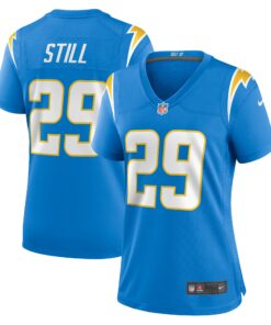 Women's Los Angeles Chargers Tarheeb Still Powder Blue Game Jersey JS9271 nicesnker