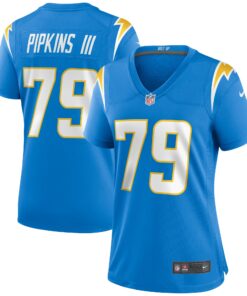 Women's Los Angeles Chargers Trey Pipkins III Powder Blue Game Jersey JS5273 nicesnker