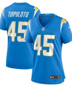 Women's Los Angeles Chargers Tuli Tuipulotu Powder Blue Team Game Jersey JS6876 nicesnker