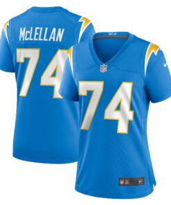 Women's Los Angeles Chargers Tyler McLellan Powder Blue Game Jersey JS5688 nicesnker