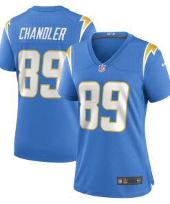 Women's Los Angeles Chargers Wes Chandler Powder Blue Retired Player Jersey JS2102 nicesnker