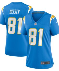 Women's Los Angeles Chargers Will Dissly Powder Blue Game Jersey JS5736 nicesnker